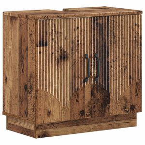 vidaXL Szafka pod umywalkę HOORN Stare drewno 59,5 x 31,5 x 56 cm