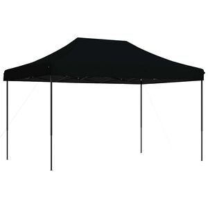 vidaXL Składany namiot imprezowy typu pop-up, czarny, 440x292x315 cm