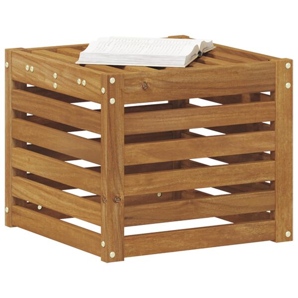 vidaXL Stołek Ławka na Zewnątrz Naturalny 43 x 43 x 37 cm