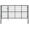 vidaXL Brama ogrodowa ze słupkami stalowa 350x120 cm antracyt