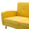 vidaXL 3-osobowa sofa tapicerowana tkaniną, żółta