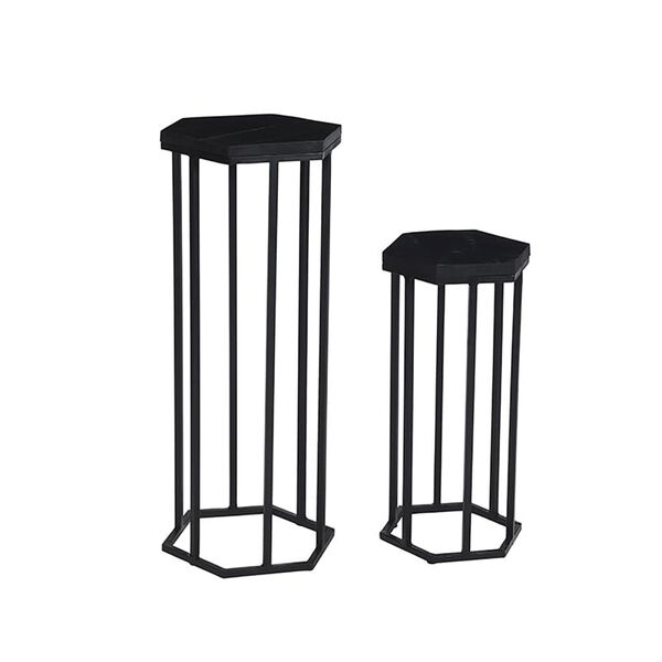 LABEL51 Zestaw 2 kwietnik&oacute;w Slide, czarny