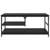 vidaXL Stolik kawowy Czarny Dąb 90 x 49 x 40 cm