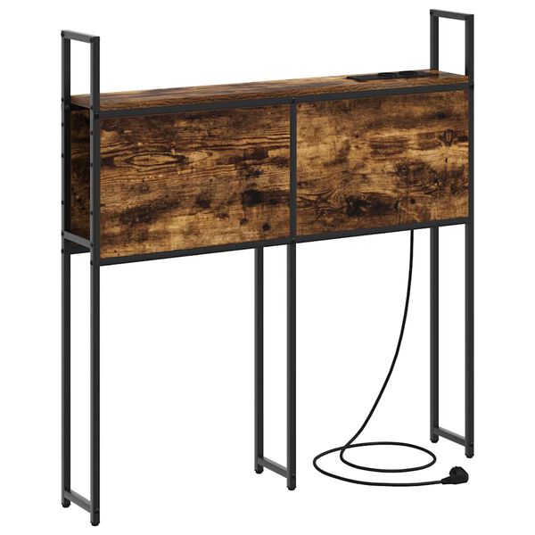 vidaXL Szafka z Ładowaniem Wędzony dąb 90 cm Materiał drewnopochodny