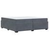 vidaXL Ramka ł&oacute;żka z materacem Ciemnoszary 200 x 200 cm tkanina