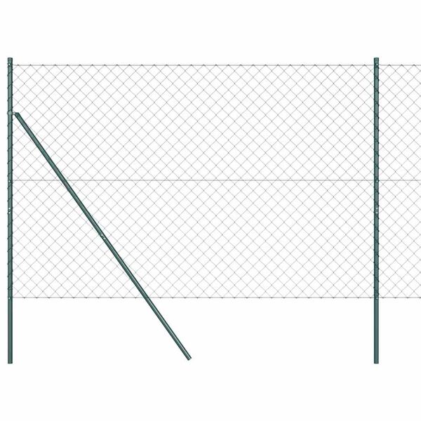 vidaXL Słupek ogrodzeniowy. Zielony 10 x 1,6 m (siatka 60 x 60 mm)