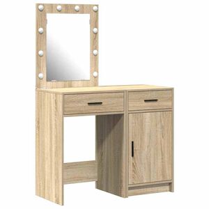 vidaXL Toaletka 2 szt. Brązowy 50 x 41 x 135 cm Drewno inżynieryjne