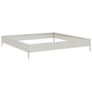 vidaXL Podwyższona donica, 100x100x18,5 cm, stal nierdzewna