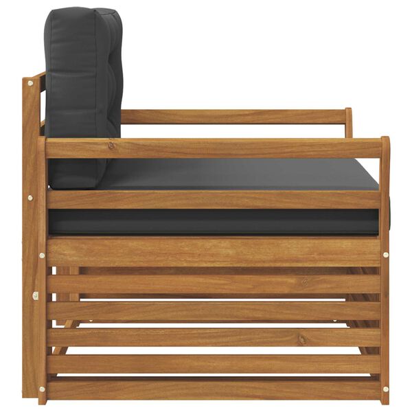 vidaXL Zestaw sof na zewnątrz Lite drewno akacjowe i poliester