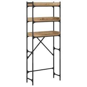 vidaXL P&oacute;łka na pralkę z p&oacute;łką Dąb rzemieślniczy 67 x 25 x 163 cm