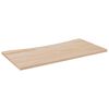 vidaXL Blat biurka, 110x60x2,5 cm, lite drewno sosnowe