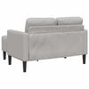 vidaXL Sofa 2-osobowa z szezlongiem w kształcie litery L Cloud Grey
