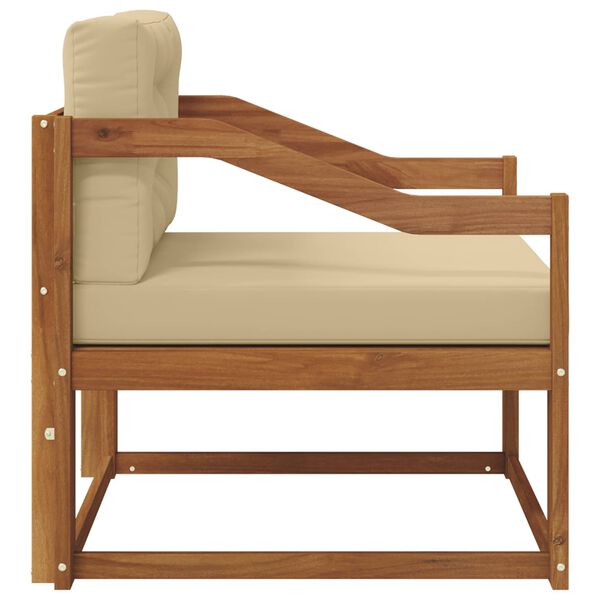 vidaXL Środkowa sofa ogrodowa Lite Drewno Akacji Naturalny