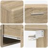 vidaXL Zestaw szafek RTV FLORIN Dąb Sonoma Materiał drewnopochodny