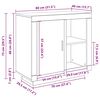 vidaXL Bufet Stare drewno 80 x 40 x 75 cm Materiał drewnopochodny