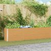 vidaXL Podniesiona rabata ogrodowa 582 x 50 x 68 cm Stal Galwanizowana