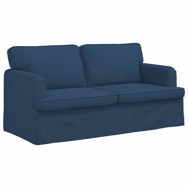 vidaXL Sofa 140cm Niebieski Metal