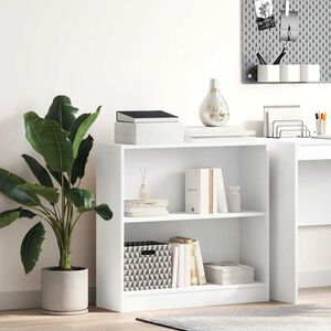 vidaXL Regał na książki Biały 80x24x75 cm Drewno klejone