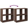 vidaXL Regał przegroda, brązowy dąb, 69,5x29x69,5 cm