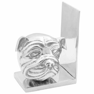 vidaXL Podp&oacute;rki do książek 2 szt. Srebrny 8 x 12 x 16,5 cm Aluminium