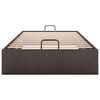 vidaXL Rama ł&oacute;żka otomana bez materaca, brązowa, 90x190 cm, tkanina