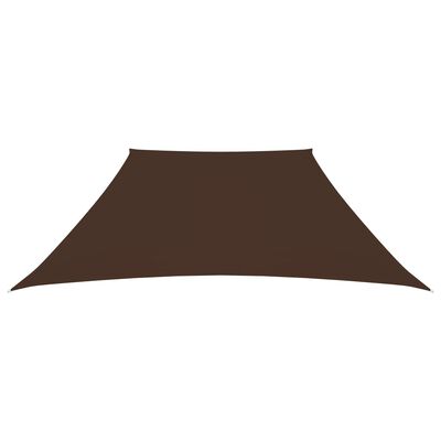 vidaXL Trapezowy żagiel ogrodowy, tkanina Oxford, 3/5x4 m, brązowy