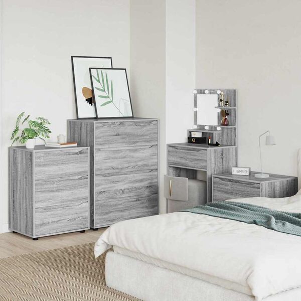 vidaXL Szafy do przechowywania 2 pcs Szary Sonoma 80 x 48 x 105 cm