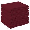 vidaXL Obrus stołowy 5 szt. Czerwone wino 130 x 220 cm Poliester