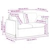 vidaXL Sofa 2 pcs Kremowy