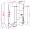 vidaXL Bufet Stare drewno 69,5 x 34 x 90 cm Materiał drewnopochodny