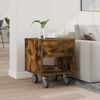 vidaXL Stolik nocny Dąb wędzony 40,5 x 40 x 48 cm