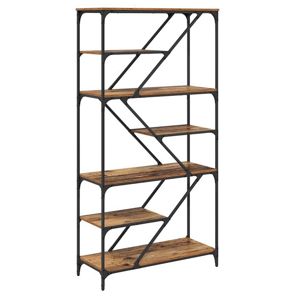 vidaXL P&oacute;łka na książki Stare drewno 91 x 36 x 176 cm