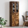 vidaXL Highboard z p&oacute;łką FLORIN Dąb wędzony 60 x 35 x 182 cm