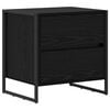vidaXL Stolik nocny Czarny Dąb 50 x 39.5 x 50 cm Drewno inżynieryjne