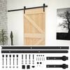 vidaXL Drzwi przesuwne 80 x 210 cm Lite drewno sosnowe