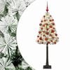 vidaXL Sztuczna choinka na zawiasach z bombkami 120 cm 150 LED
