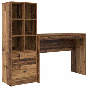 vidaXL Biurko Stare drewno 145,5 x 40 x 127 cm 2 szt.