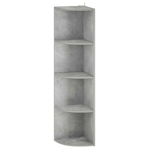 vidaXL P&oacute;łka narożna 4 poziom&oacute;w 31,5 x 31 x 130 cm Drewno inżynieryjne