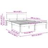 vidaXL Ramka ł&oacute;żka Woskowy Brąz 160 x 200 cm Lite drewno sosnowe
