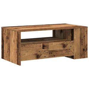 vidaXL Stolik kawowy z szufladą Stare drewno 102 x 55 x 43,5 cm