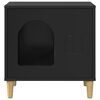vidaXL Koty Dom Czarny 51 x 30 x 52 cm Materiał drewnopochodny