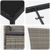 vidaXL Zestaw do jadalni w ogrodzie z poduszką 9 pcs Szary