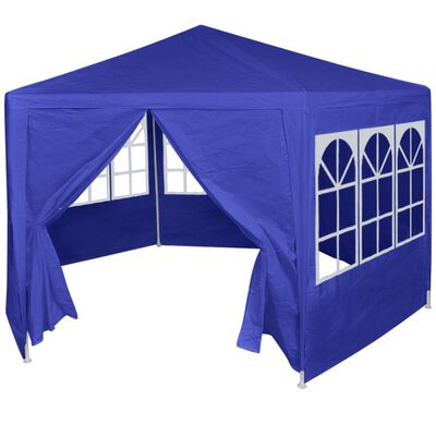 vidaXL Namiot ogrodowy z 6 panelami bocznymi, 2x2 m, niebieski
