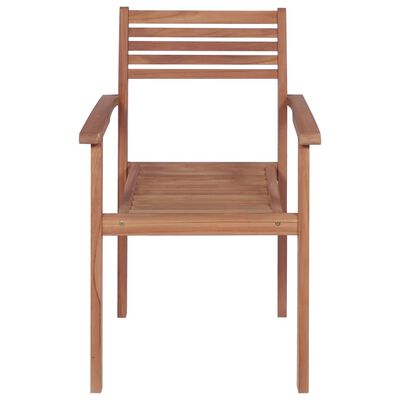 vidaXL Krzesła ogrodowe, 4 szt., niebieskie poduszki, drewno tekowe