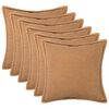 vidaXL Poszewka na poduszkę 6 pcs HOUTEN Beżowy 30 x 30 cm Boucl&eacute;