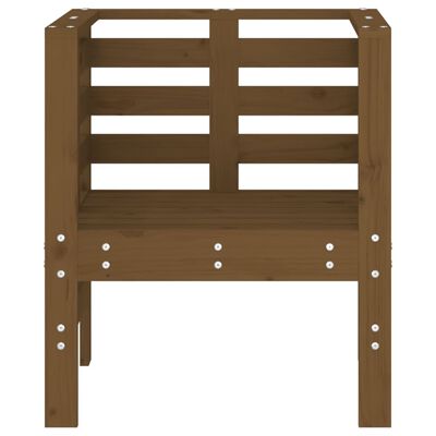 vidaXL Krzesła ogrodowe, 2 szt., miodowy brąz, 61,5x53x71 cm, sosnowe