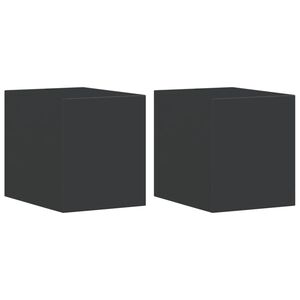 vidaXL Kinkiety zewnętrzne, 2 szt., czarne, odlewane aluminium