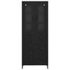 vidaXL Highboard Czarny Dąb 69,5 x 34 x 180 cm Materiał drewnopochodny