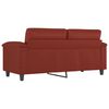 vidaXL 2-osobowa sofa, winna czerwień, 140 cm, sztuczna sk&oacute;ra