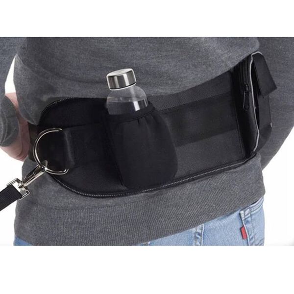 Pets Collection Smycz dla psa z pasem na biodra, L, czarna